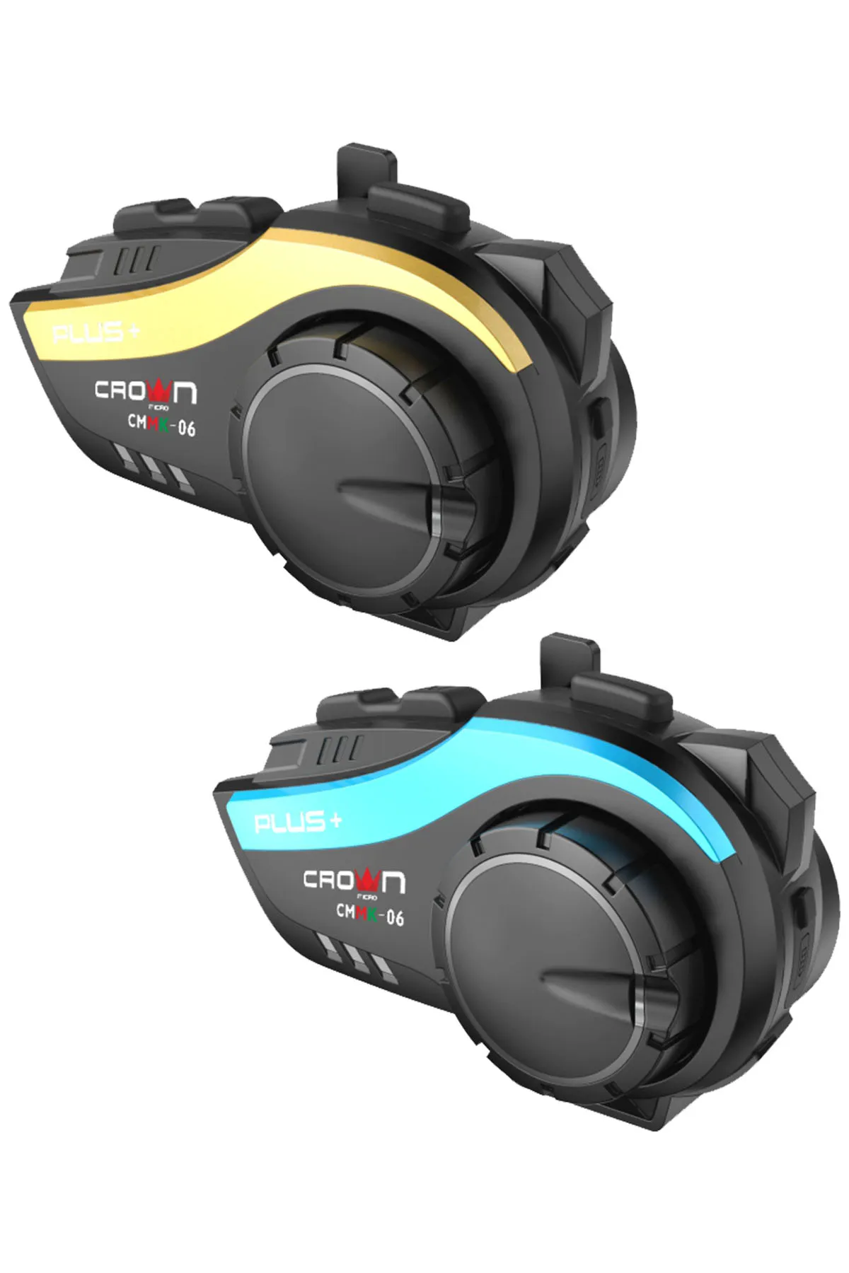 Crown Micro 6 Kişilik Motosiklet Kask Bluetooth intercom Seti CMMK-06 PLUS+