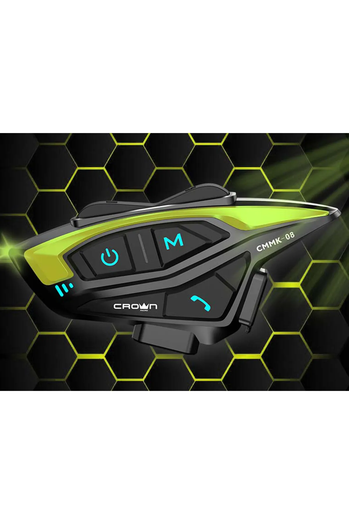 Crown Micro 8 Kişilik Motosiklet Kask Bluetooth İnterkom Seti CMMK-08